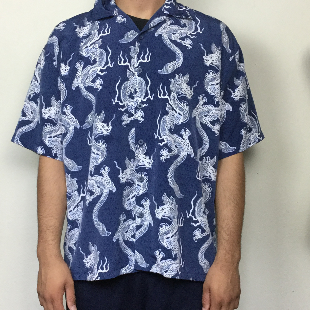 Authentic Shaolin Button up Shirt Large